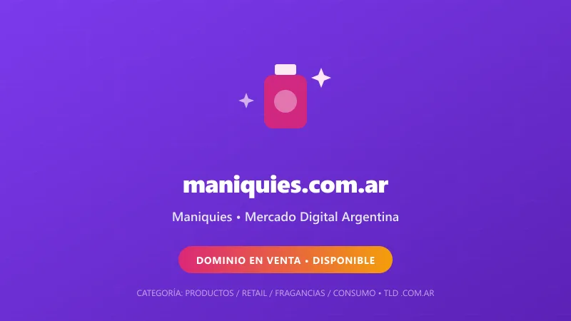 Identidad gráfica y activo digital para Maniquies en Argentina